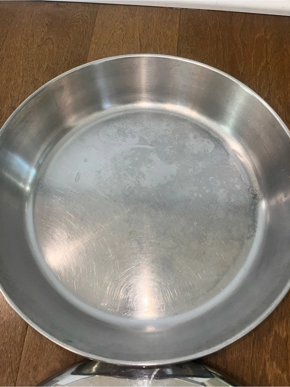 Vintage Revere Ware 12 Inch Stainless Steel Skillet W/Lid: USA 86a